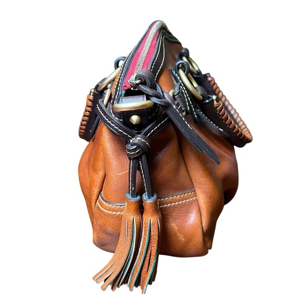 Dooney & Bourke Florentine Toledo Medium Mail Bag Satchel Chestnut Brown Leather - Picture 10 of 16